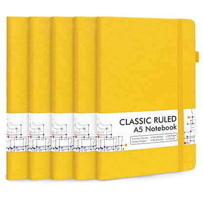 5 Pack Journal Notebook Bulk for School (5 Count)