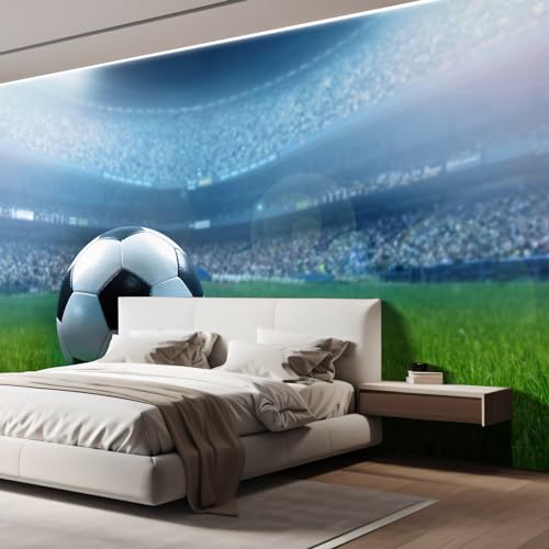 Close Up of a Football Ball on a Full Stadium Removable Wall Mural