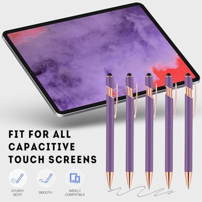 12 PCS 2 in 1 Stylus Ballpoint Pen with Stylus Tip (24 Count)