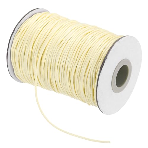 Waxed Cord 1.5mm Waxed Thread 87 Yard Wax String Leather Cord for Bracelet Making