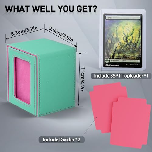 MTG Deck Box with Commander Window Display