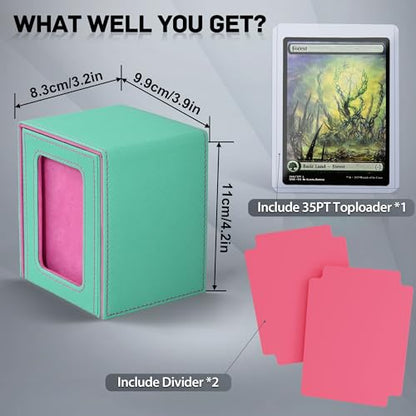 MTG Deck Box with Commander Window Display
