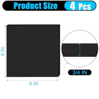 4 PCS Adhesive Foam Padding Sheets Closed Cell Neoprene Foam Sheet 3 (4 Count)
