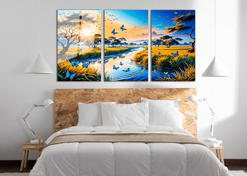 Fantastic Scenery Tempered Glass Wall Art Painting for Living Room