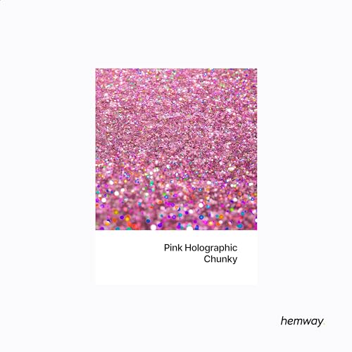 Resin Glitter Rose Pink Holographic 100g Chunky (3.5274 Ounce)