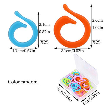50 PCS Stitch Markers for Crocheting Crochet Stitch Markers