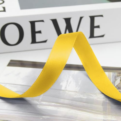 5 8 Inch 100 Yards Satin Ribbon Yellow