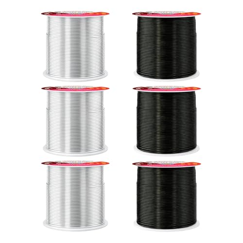 20 Gauge Silver Tone Black Anodized Aluminum Craft Wire