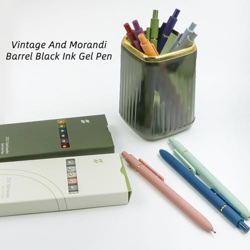 Gel Pens 12 Pcs 0.5mm Fine Point Smooth Writing Pens Cute Pens
