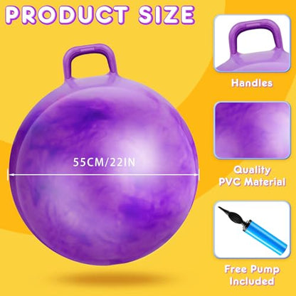 3 Pcs 29 Inch Bouncing Ball with Handle