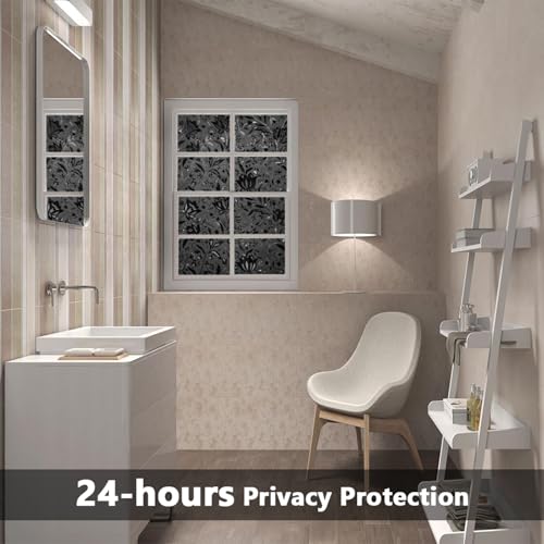 Blackout Window Film Frosted Privacy Clings (19.35 Sq Ft)