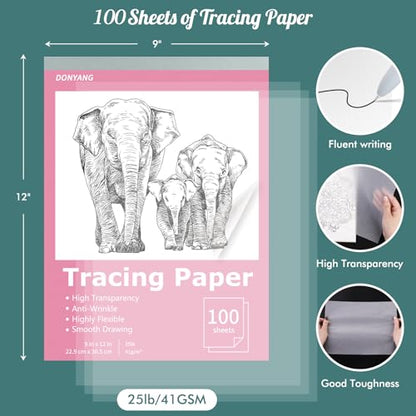 Tracing Paper 9x12 inch (100 Count)