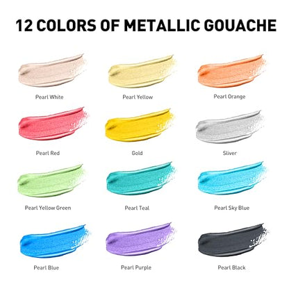 Metallic Jelly Gouache Paint Set
