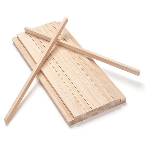 Wood Strips Slats Wooden Sticks for Crafts 1 (30 Count)