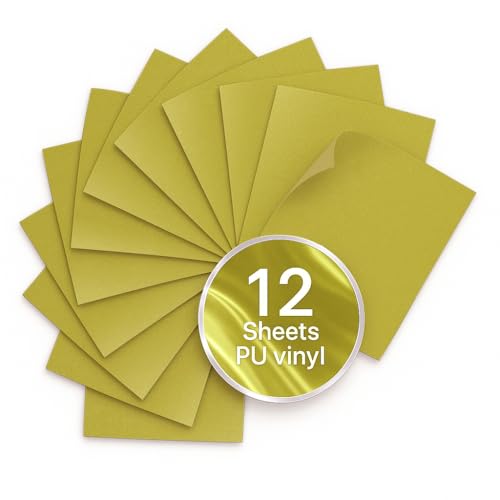 Gold PU Heat Transfer Vinyl (12 Count)