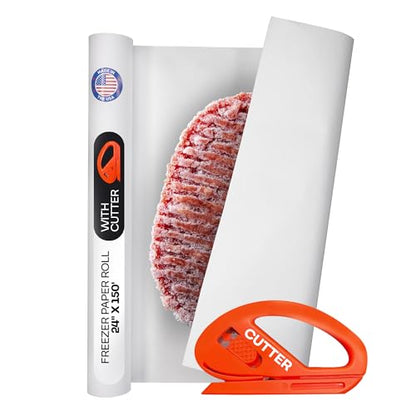 White Freezer Paper Roll 24" x 1800" (300 Sq Ft)