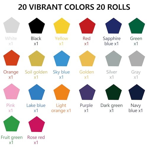Heat Transfer HTV Vinyl Bundle (20 Count)