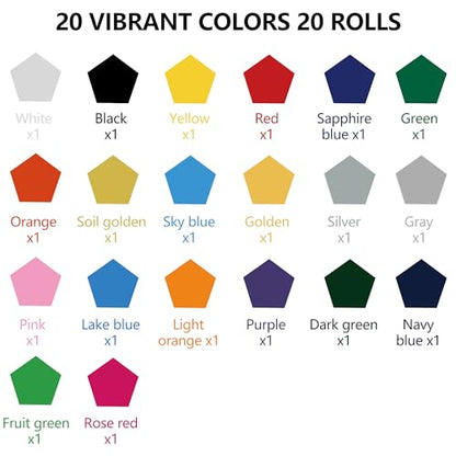 Heat Transfer HTV Vinyl Bundle (20 Count)