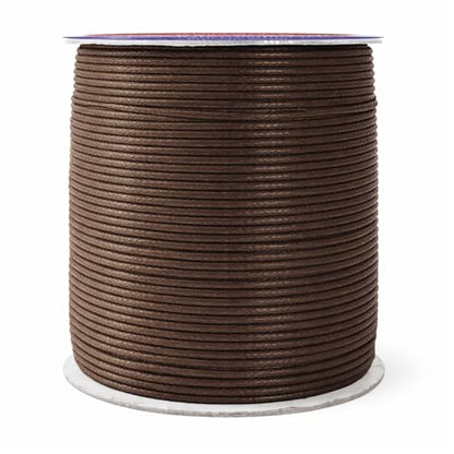 1.5mm Chocolate Brown Waxed Cord