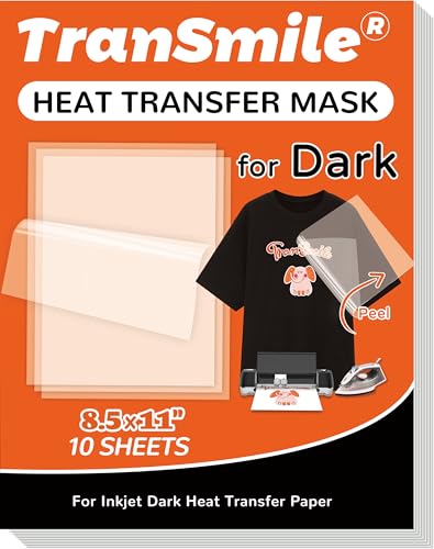 Heat Transfer Mask for Inkjet Dark Heat Transfer Paper (10 Count)