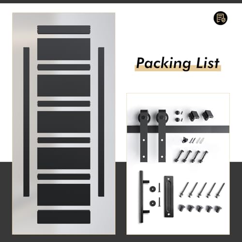 36x96 inch Black Barn Door