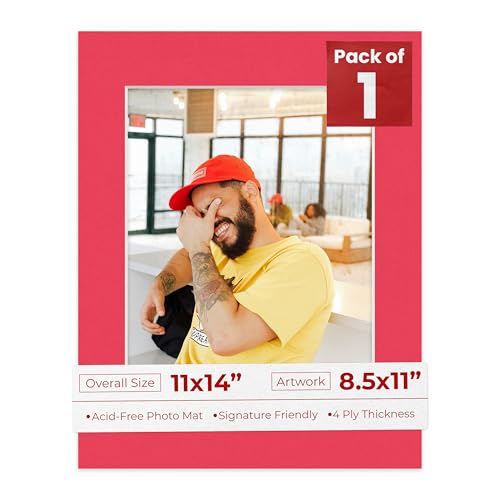 11x14 Mat Bevel Cut for 8.5x11 Photos