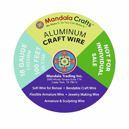 18 Gauge Pastel Anodized Aluminum Craft Wire (400 Foot)