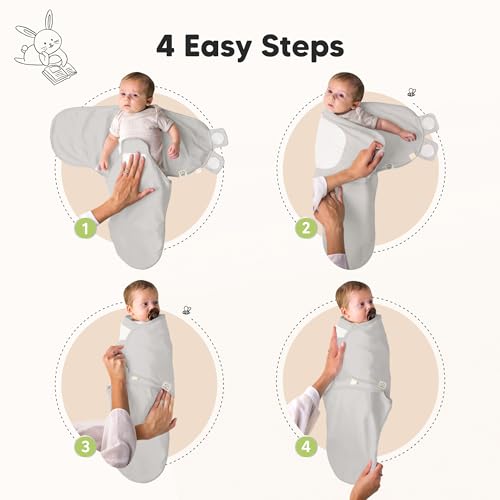 3pk Organic Swaddles for Newborns Girls (3 Count)