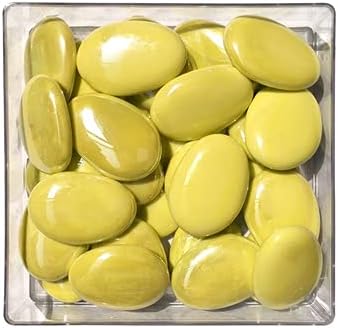 Mosaic Tiles Stained Glass, Textured Glass Mosaic Making with Handmade for DIY Art Crafts，Home Decorations - Flat Glass Beads Shape About 10Pcs 190G(0.42LB)