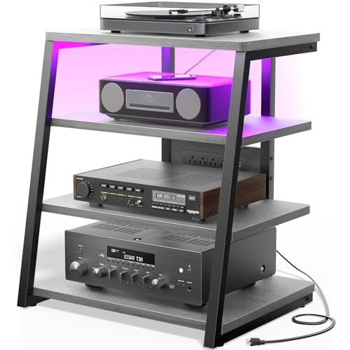 AV Media Stand with Outlets