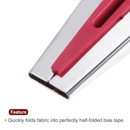 Bias Tape Maker Kit 18mm Single and Double Fold Fabric Bias Binding Maker Sew Tool for Fabric Quilting Sewing Crafting DIY