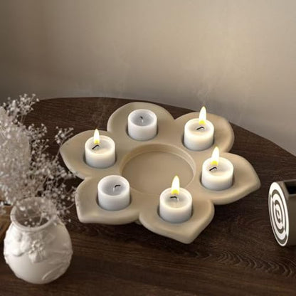 Large Size Lotus Tealight Candles Holder Resin Mold