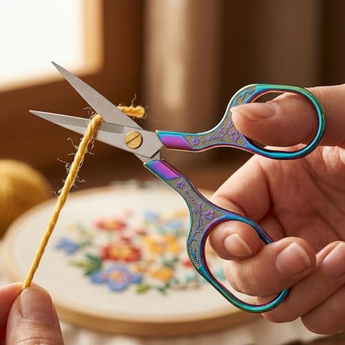 Rainbow Iridescent Scissors for Lace Wigs (2 Count)