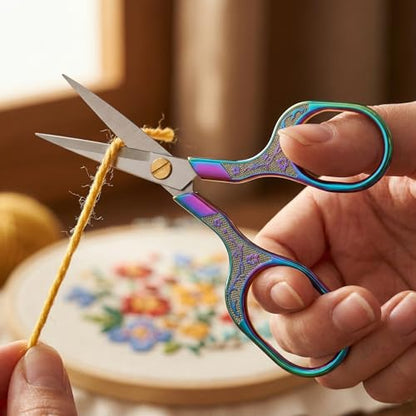 Rainbow Iridescent Scissors for Lace Wigs (2 Count)
