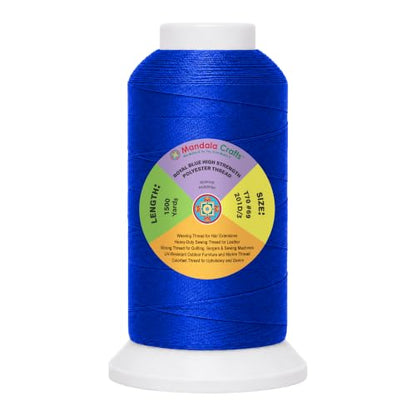 Royal Blue Tex 70 Polyester Heavy Duty Thread for Upholstery