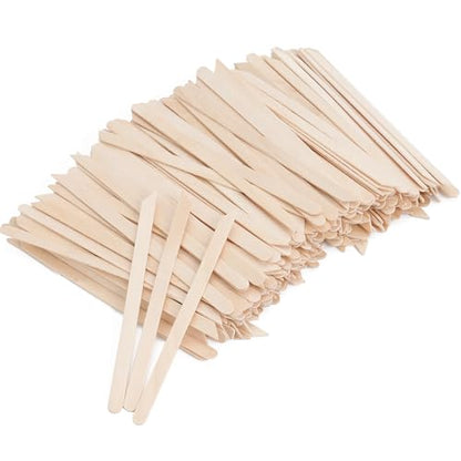 1000Pcs Wooden Wax Sticks Small Waxing Applicator Sticks Wax Spatulas Wood Craft Sticks for Hair Removal and Smooth Skin (1000 Count)