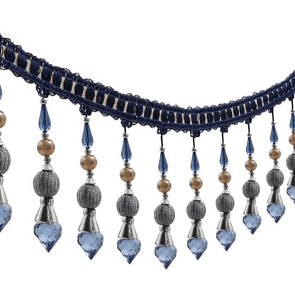 3yards Beading Fringe Trimming Long Beads Tassel Curtain Trim Ribbon Trim for Cover Edge Decorative