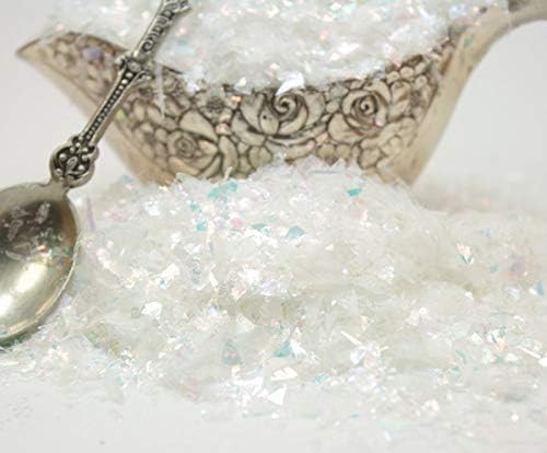 Snow White Flitter Flakes Iridescent Ice Glitter Flakes for Nail Art