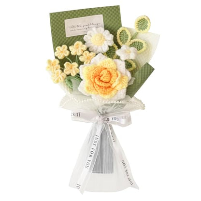 Hand Woven Crochet Flower Bouquet