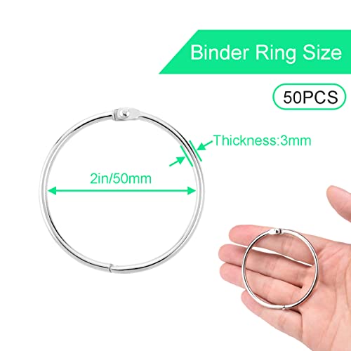 50 Pack Shower Curtain Rings Rust Proof Curtain Hook for Bathroom Shower Rod (50 Count)