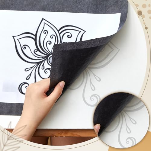 5 Sheets Large Carbon Paper for Tracing 20.3 x 78.7 Inch Graphite Transfer Paper Waxed Carbon Transfer Paper for Wood (5 .)