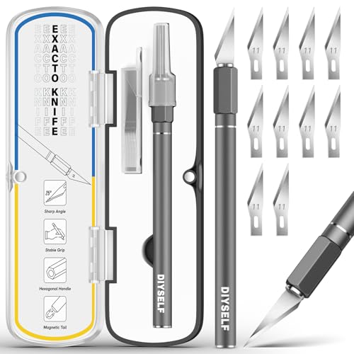 Exacto Knife 12 Pcs Exacto Knife Set with Case for Crafting (12 Count)