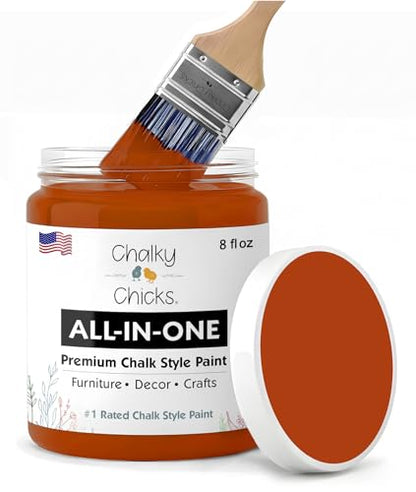 Pumpkin Pie 8 Fl Oz Chalk Paint for Furniture All in One