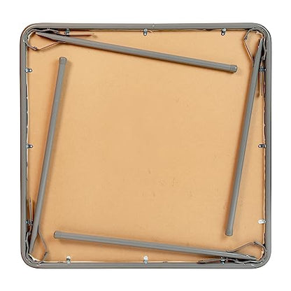 Gray 33.5" Square Folding Table
