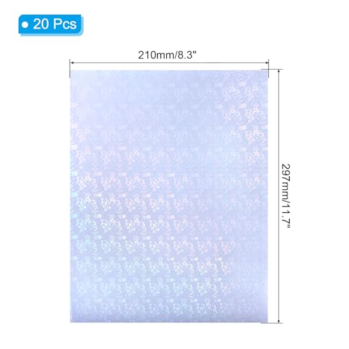 11.7x8.3" Holographic Sticker Paper (20 Count)