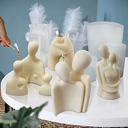 Love Couple Silicone Resin Mold
