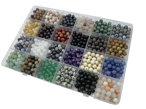 960Pcs 6mm Natural Gemstone Beads