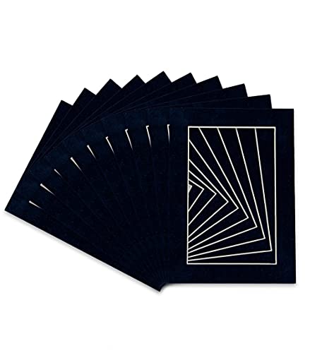 Pack of 25 Acid Free 11x14 Mats Bevel Cut for 8.5x11 Photos (25 Count)