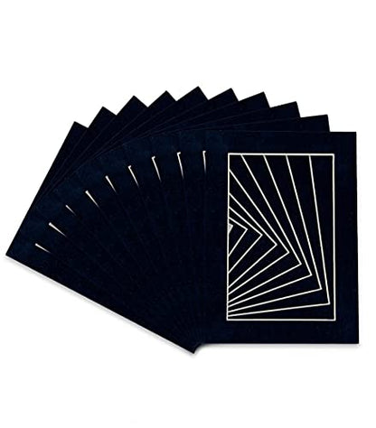 Pack of Ten Acid Free 11x14 Mats Bevel Cut for 9x12 Photos (10 Count)