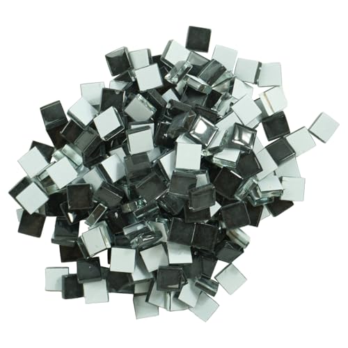 Square Glass Mosaic Tiles Bulk for Adults Crafts Supplies
